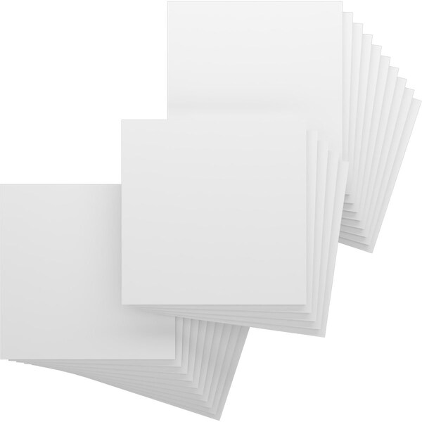 Ekena Millwork 23 3/4W x 23 3/4H x 5/8T PVC Hobby Boards, Unfinished, 25PK HBP24X24X625DUN - main
